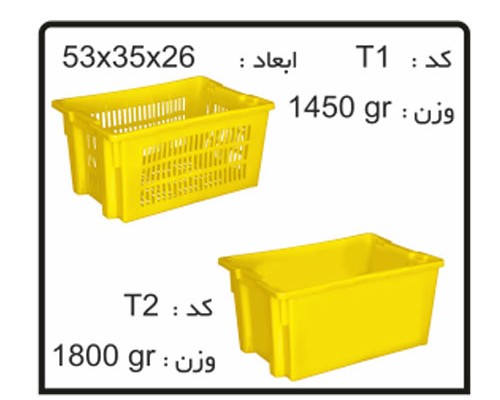 کارگاه جعبه های صادراتی (ترانسفر) کد T2